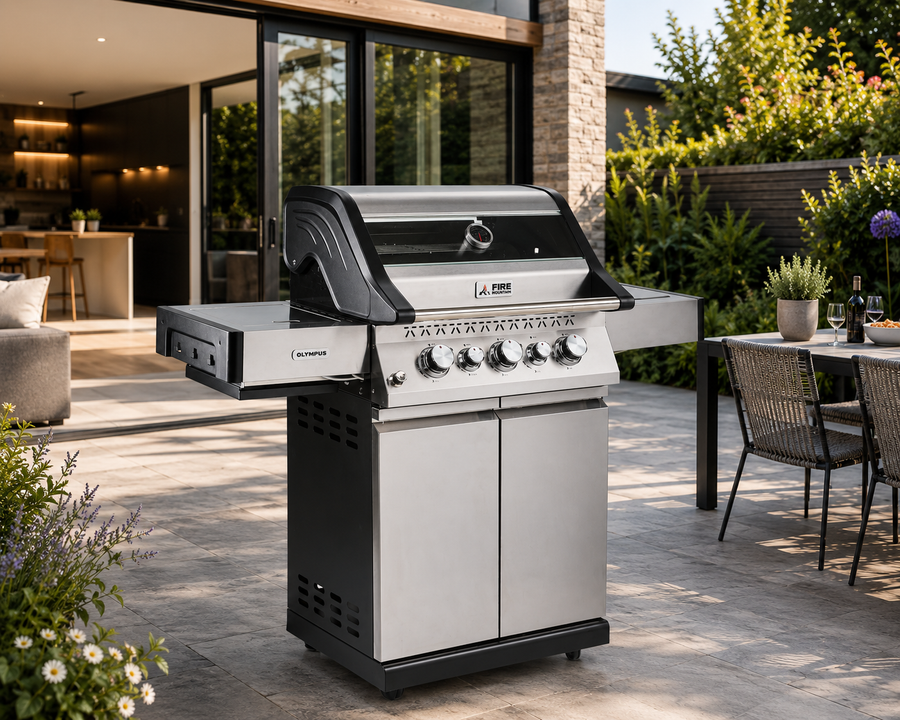 Fire Mountain Olympus Stainless Steel 5 Burner Gas BBQ (3+2)
